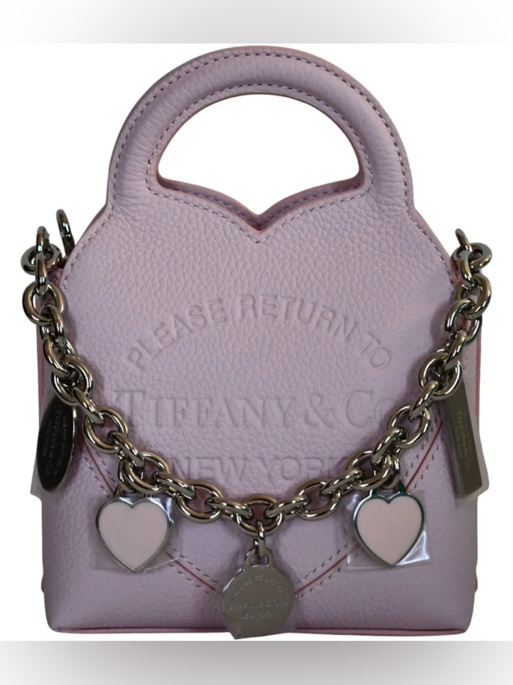 Tiffany & Co. “Please Return To Tiffany & Co." Heart Mini Crossbody Bag - Pink